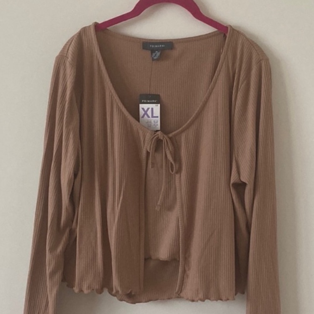Primark Front Tie Sweater w/ Crop Top